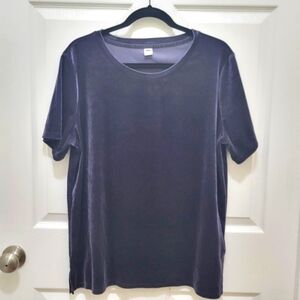 Old Navy Indigo Velvet Top
